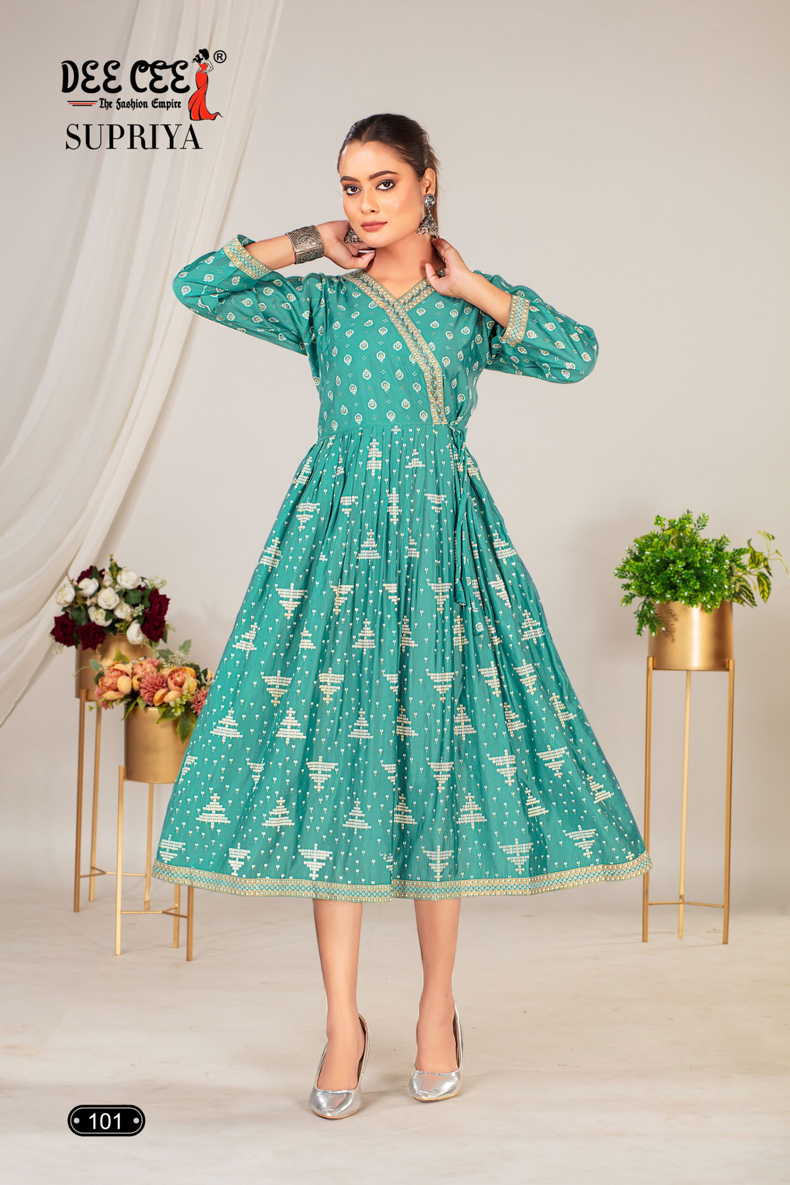 Supriya By Deecee Dobby Digital Printed Kurti Wholesale Shop In Surat
